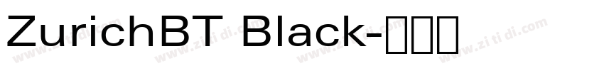 ZurichBT Black字体转换